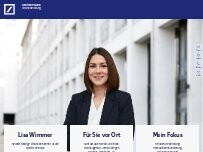 Website Screenshot Lisa Katharina Wimmer, Selbstständige Finanzberaterin für die Deutsche Bank
