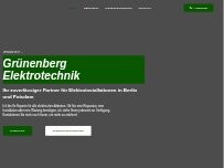 Website Screenshot Grünenberg Elektrotechnik