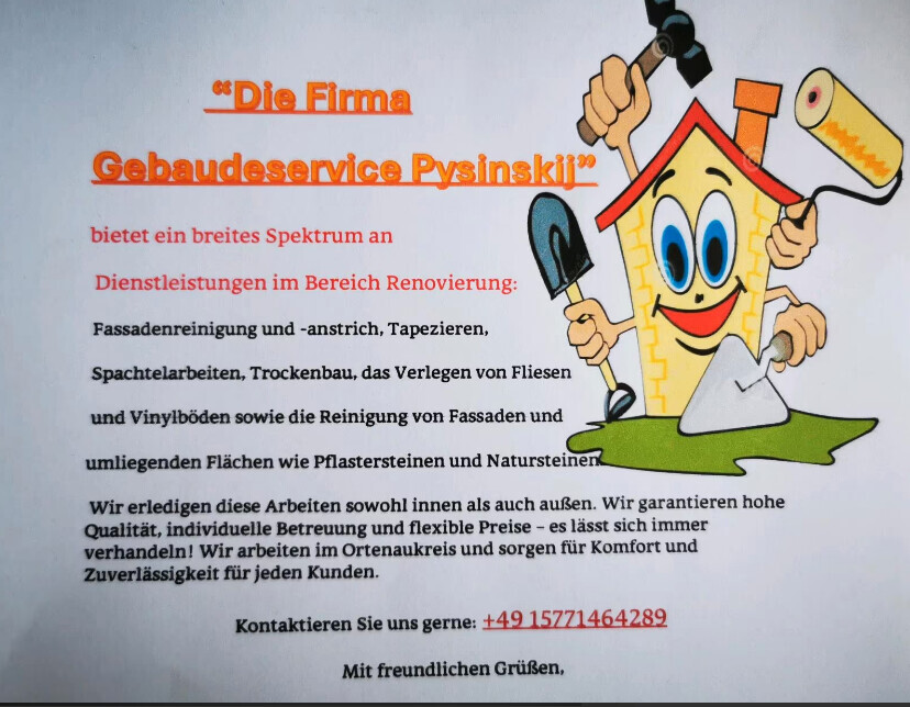 Bilder Gebäudeservice Pysinskij