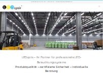 Website Screenshot LEDoptix GmbH