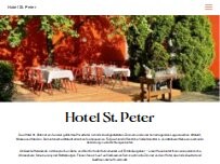 Website Screenshot Hotel St. Peter / Weinstockwerk