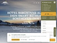 Website Screenshot Hotel Bergsonne Allgäu