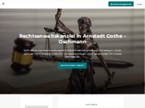 Website Screenshot Rechtsanwaltskanzlei Gothe - Oschmann