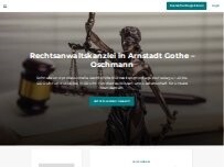 Website Screenshot Rechtsanwaltskanzlei Gothe - Oschmann