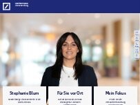 Website Screenshot Stephanie Claudia Blum, Selbstständige Finanzberaterin für die Deutsche Bank