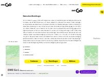 Website Screenshot EWE Go Ladestation