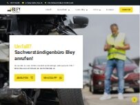 Website Screenshot KFZ-Sachverständigernbüro Bley GmbH