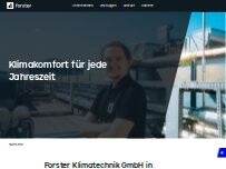 Website Screenshot Forster Klimatechnik GmbH
