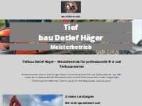 Website Screenshot Tiefbauunternehmen Detlef Häger