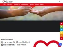 Website Screenshot AWO Soziale Dienste Worms Alzey gGmbH