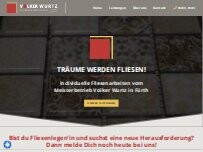 Website Screenshot Fliesenfachgeschäft Volker Wurtz, Inh. Ute Wurtz