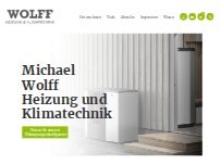 Website Screenshot Michael Wolff Heizung und Klimatechnik