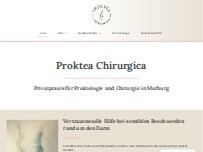 Website Screenshot Proktea Chirurgica Marburg