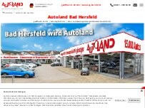 Website Screenshot Autoland Niederlassung Bad Hersfeld