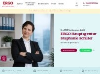 Website Screenshot ERGO Versicherung Stephanie Schüler