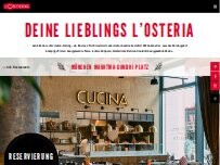 Website Screenshot L'Osteria München Mahatma-Gandhi-Platz