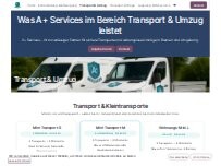 Website Screenshot A+ Services Entrümpelung Transporte
