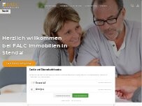 Website Screenshot FALC Immobilien Stendal