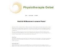 Website Screenshot Physiotherapie Gebel
