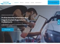 Website Screenshot Car Dent Repair dellen, Beulen, Hagelschaden heidenheim