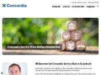 Website Screenshot Concordia Versicherungen Service-Büro Stefan Ottenbacher