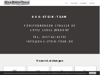 Website Screenshot DAS-STEIN-TEAM Kielke - Petzold GbR Fliesenverlegung Natursteinverlegung Kaminbau