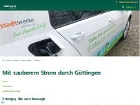 Website Screenshot Stadtwerke Göttingen