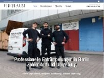 Website Screenshot Freiraum Auflösungen GmbH