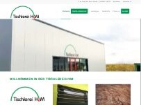 Website Screenshot Tischlerei HvM Inh. Geert van Munster