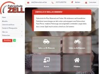 Website Screenshot Fahrschule Zell