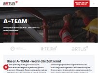 Website Screenshot ARTUS Gesellschaft für Brand- und Wasserschadensanierung mbH (ehem. Süd-West Brandsanierung GmbH)