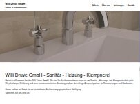 Website Screenshot Willi Druve GmbH Sanitär- Heizungs- und Klempnertechnik