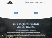 Website Screenshot Taxiunternehmen Hartmann Inh. Robin Krieger