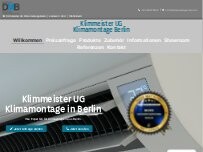 Website Screenshot Klimmeister UG Klimamontage Berlin