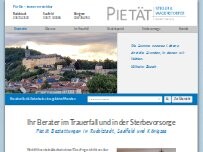 Website Screenshot Bestattungsanstalt Pietät Stieler und Wadenstorfer GmbH