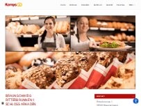 Website Screenshot Kamps Bäckerei mit Backstube