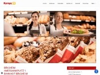 Website Screenshot Kamps Bäckerei mit Backstube