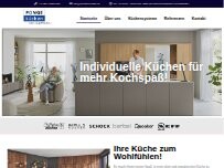 Website Screenshot Ponge Küchen - Zuhause gut beraten!