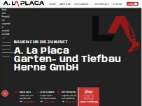 Website Screenshot A. La Placa Garten- und Tiefbau Herne GmbH