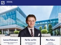 Website Screenshot Lennon Fuhrmann, Selbstständiger Finanzberater für die Deutsche Bank