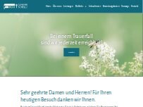 Website Screenshot Pietät Günther Schell GmbH