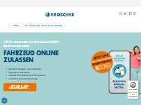 Website Screenshot Kroschke Kfz Kennzeichen