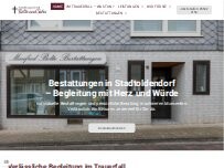 Website Screenshot Bestattungsinstitut Bolte & Sohn