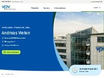 Website Screenshot VPV Versicherungen Andreas Vieten