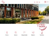 Website Screenshot Stadt Freiburg im Breisgau
