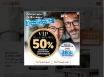 Website Screenshot pro optik Augenoptik Gera