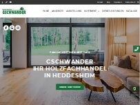 Website Screenshot Gschwander Holzhandel Inhaber: Stefanie Hummel