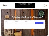 Website Screenshot Ferienhaus im Bergdorf Hohegeiß