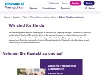 Website Screenshot Diakonie-Pflegedienst Lichtenstein | Diakonie Westsachsen