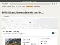 Website Screenshot BLUME2000 Freiburg